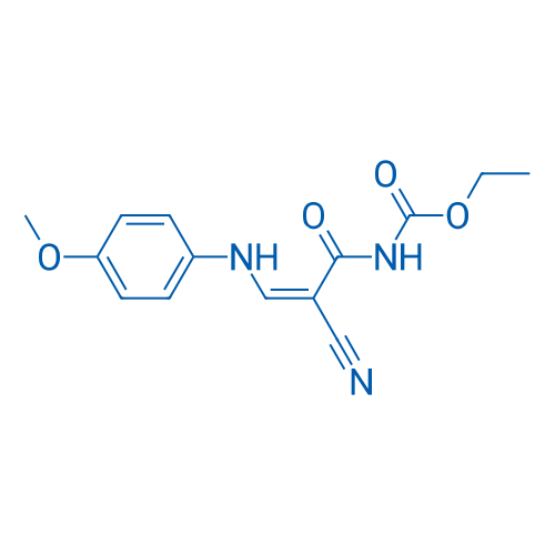 Ethyl N-[(2Z)-2-cyano-2-{[(4-methoxyphenyl)amino]methylidene}acetyl]carbamate 1g