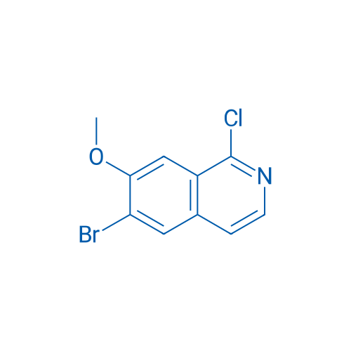 6-Bromo-1-chloro-7-methoxyisoquinoline 250mg