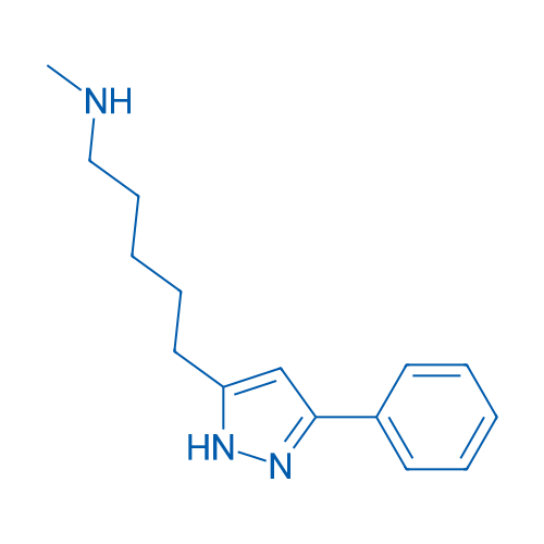Methyl[5-(3-phenyl-1H-pyrazol-5-yl)pentyl]amine 250mg