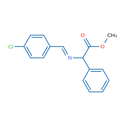 Methyl 2-[(E)-[(4-chlorophenyl)methylidene]amino]-2-phenylacetate 1g