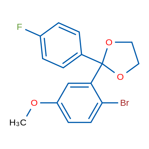 2-Bromo-4'-fluoro-5-methoxybenzophenone ethylene ketal 5g