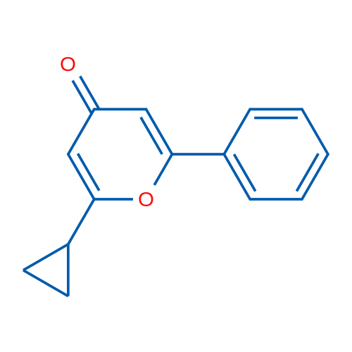 2-Cyclopropyl-6-phenyl-4H-pyran-4-one 1g