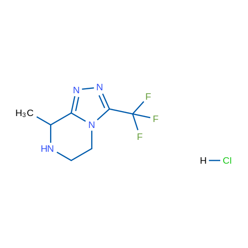 8-Methyl-3-(trifluoromethyl)-5,6,7,8-tetrahydro-[1,2,4]triazolo[4,3-a]pyrazine hydrochloride 1g