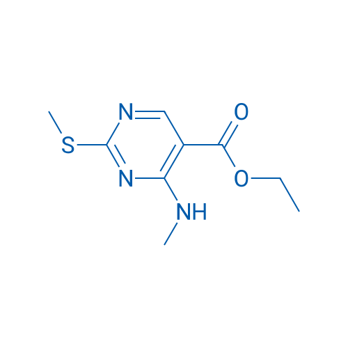 Ethyl 4-(methylamino)-2-(methylsulfanyl)-5-pyrimidinecarboxylate 1g