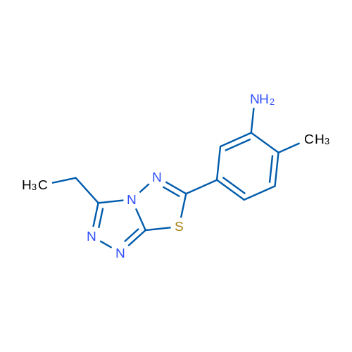 5-(3-Ethyl-[1,2,4]triazolo[3,4-b][1,3,4]thiadiazol-6-yl)-2-methylaniline 1g