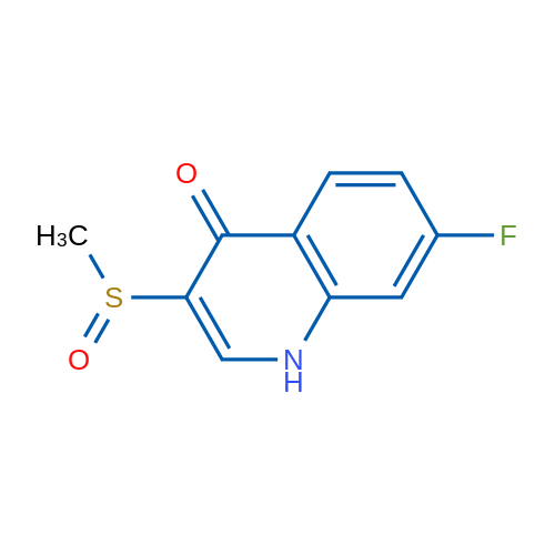 7-Fluoro-3-methanesulfinyl-1,4-dihydroquinolin-4-one 2mg