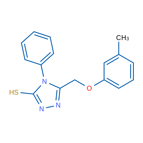 4-Phenyl-5-((m-tolyloxy)methyl)-4H-1,2,4-triazole-3-thiol 1g