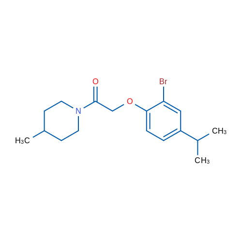 2-[2-Bromo-4-(propan-2-yl)phenoxy]-1-(4-methylpiperidin-1-yl)ethan-1-one 100mg