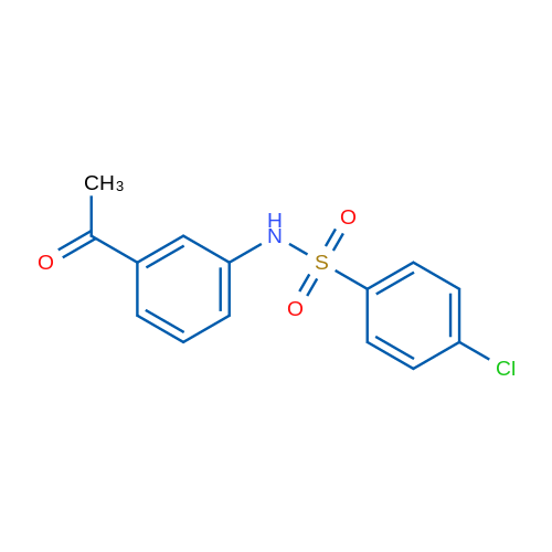 N-(3-Acetylphenyl)-4-chlorobenzene-1-sulfonamide 1g