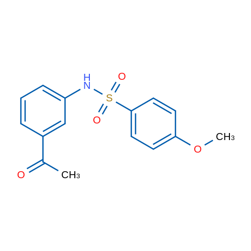 N-(3-Acetylphenyl)-4-methoxybenzene-1-sulfonamide 1g