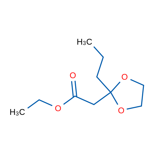 Ethyl 2-(2-propyl-1,3-dioxolan-2-yl)acetate 250mg