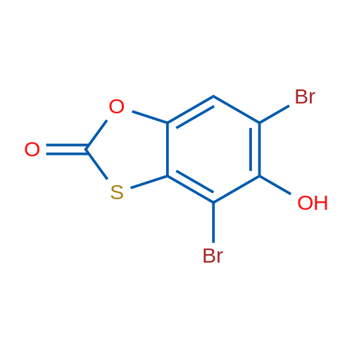 4,6-Dibromo-5-hydroxybenzo[d][1,3]oxathiol-2-one 1g