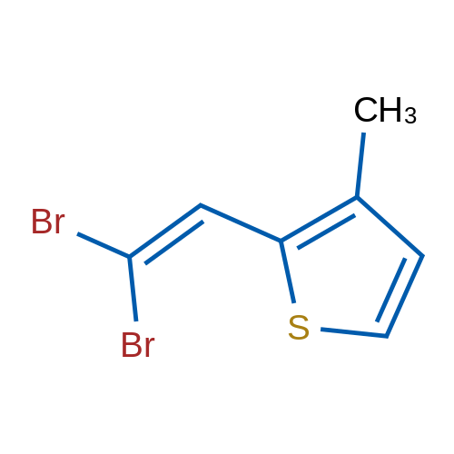 2-(2,2-Dibromoethenyl)-3-methylthiophene 1g
