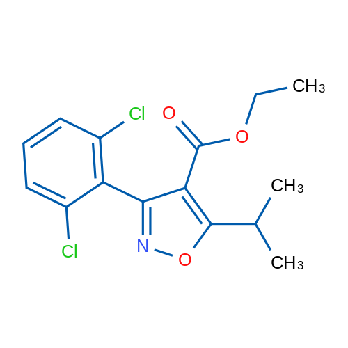 Ethyl 3-(2,6-dichlorophenyl)-5-isopropylisoxazole-4-carboxylate 250mg