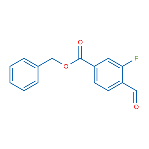 Benzyl 3-fluoro-4-formylbenzoate 1g