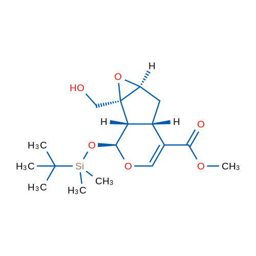(1aS,1bS,2S,5aS,6aS)-Methyl 2-((tert-butyldimethylsilyl)oxy)-1a-(hydroxymethyl)-1a,1b,2,5a,6,6a-hexahydrooxireno[2',3':4,5]cyclopenta[1,2-c]pyran-5-carboxylate 1g