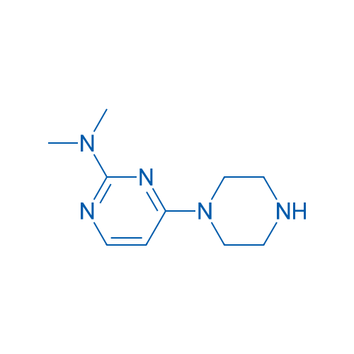 N,N-Dimethyl-4-(piperazin-1-yl)pyrimidin-2-amine 250mg