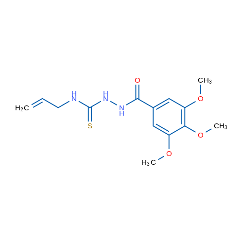 3,4,5-Trimethoxy-N-{[(prop-2-en-1-yl)carbamothioyl]amino}benzamide 1g