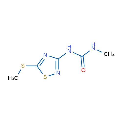 1-Methyl-3-(5-(methylthio)-1,2,4-thiadiazol-3-yl)urea 1g