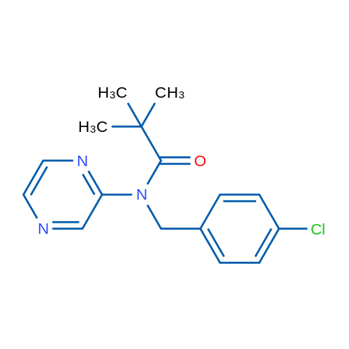 N-[(4-Chlorophenyl)methyl]-2,2-dimethyl-N-(pyrazin-2-yl)propanamide 1g