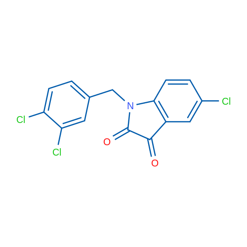5-Chloro-1-[(3,4-dichlorophenyl)methyl]-2,3-dihydro-1H-indole-2,3-dione 1g