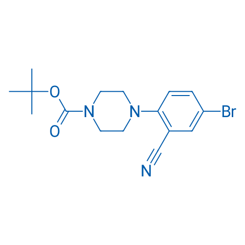 tert-Butyl 4-(4-bromo-2-cyanophenyl)piperazine-1-carboxylate 25g