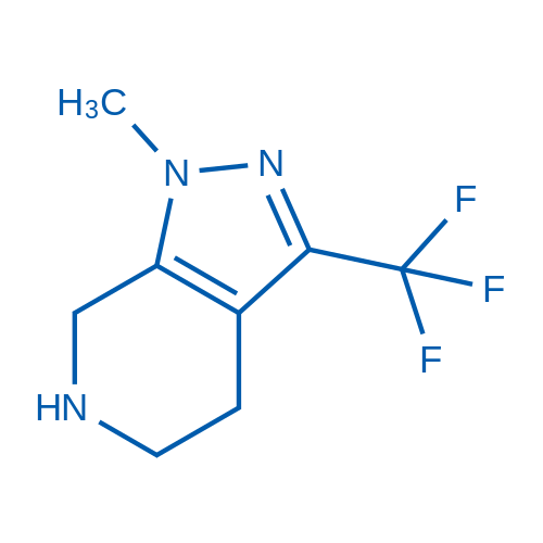 1-Methyl-3-(trifluoromethyl)-4,5,6,7-tetrahydro-1H-pyrazolo[3,4-c]pyridine 100mg