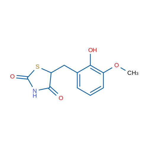 5-[(2-Hydroxy-3-methoxyphenyl)methyl]-1,3-thiazolidine-2,4-dione 50mg