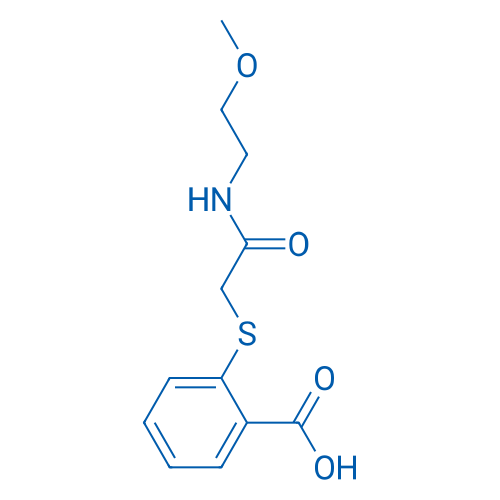 2-({[(2-methoxyethyl)carbamoyl]methyl}sulfanyl)benzoic acid 50mg