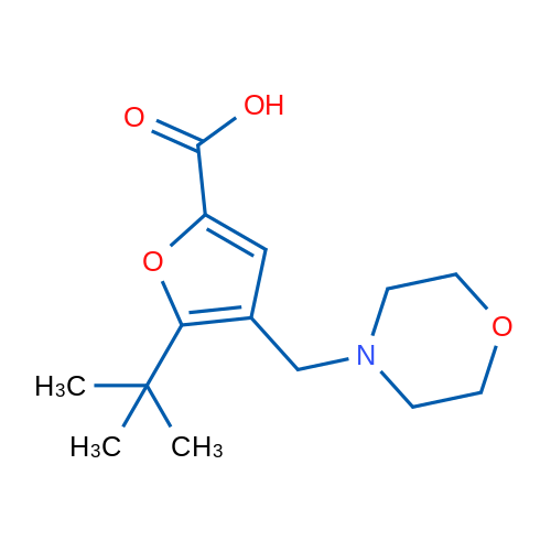 5-(tert-Butyl)-4-(morpholinomethyl)furan-2-carboxylic acid 1g