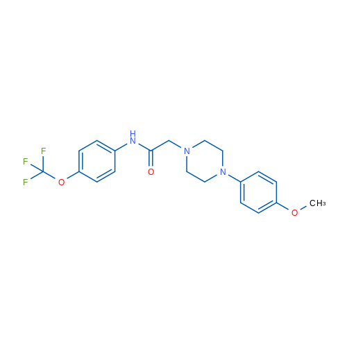 2-[4-(4-Methoxyphenyl)piperazin-1-yl]-N-[4-(trifluoromethoxy)phenyl]acetamide 1g