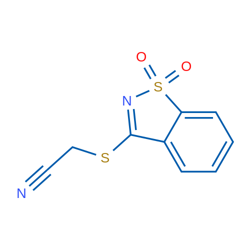 2-((1,1-Dioxidobenzo[d]isothiazol-3-yl)thio)acetonitrile 1g