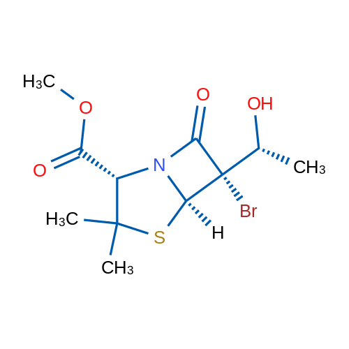 (2S,5R,6S)-Methyl 6-bromo-6-((R)-1-hydroxyethyl)-3,3-dimethyl-7-oxo-4-thia-1-azabicyclo[3.2.0]heptane-2-carboxylate 1g