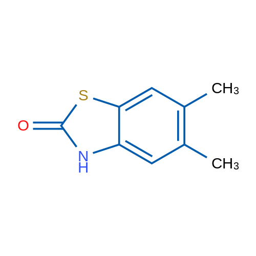 5,6-Dimethylbenzo[d]thiazol-2(3H)-one 1g