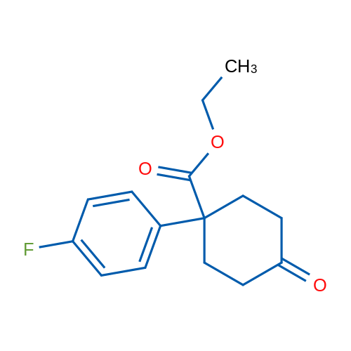 Ethyl 1-(4-fluorophenyl)-4-oxocyclohexanecarboxylate 1g