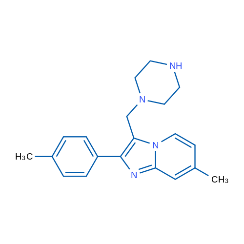 7-Methyl-3-(piperazin-1-ylmethyl)-2-(p-tolyl)imidazo[1,2-a]pyridine 1g
