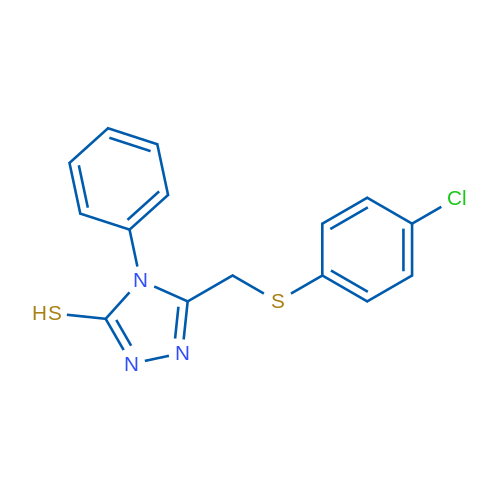 5-{[(4-chlorophenyl)sulfanyl]methyl}-4-phenyl-4H-1,2,4-triazole-3-thiol 1g