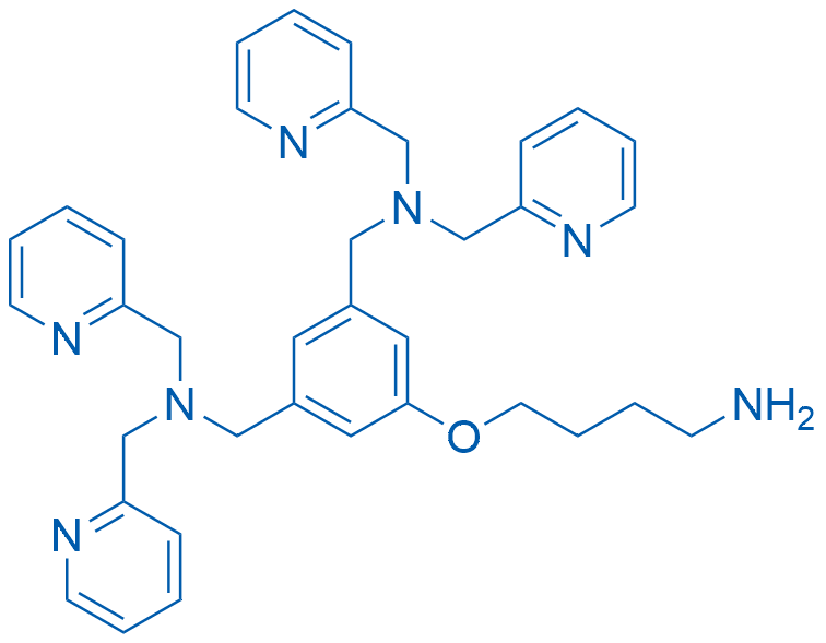N,N'-((5-(4-Aminobutoxy)-1,3-phenylene)bis(methylene))bis(1-(pyridin-2-yl)-N-(pyridin-2-ylmethyl)methanamine) 50mg
