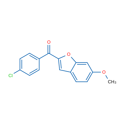 (4-Chlorophenyl)(6-methoxybenzofuran-2-yl)methanone 1g