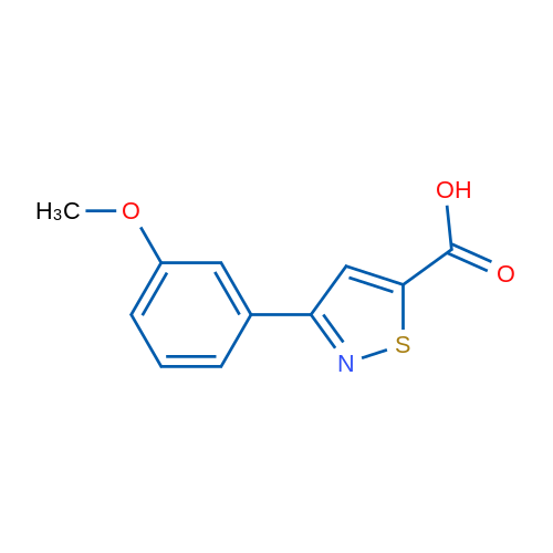 3-(3-Methoxyphenyl)isothiazole-5-carboxylic acid 1g