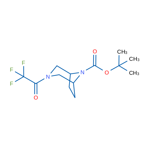 tert-Butyl 3-(2,2,2-trifluoroacetyl)-3,8-diazabicyclo[3.2.1]octane-8-carboxylate 100mg