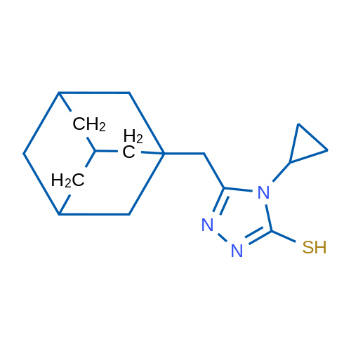 5-(Adamantan-1-ylmethyl)-4-cyclopropyl-4H-1,2,4-triazole-3-thiol 1g