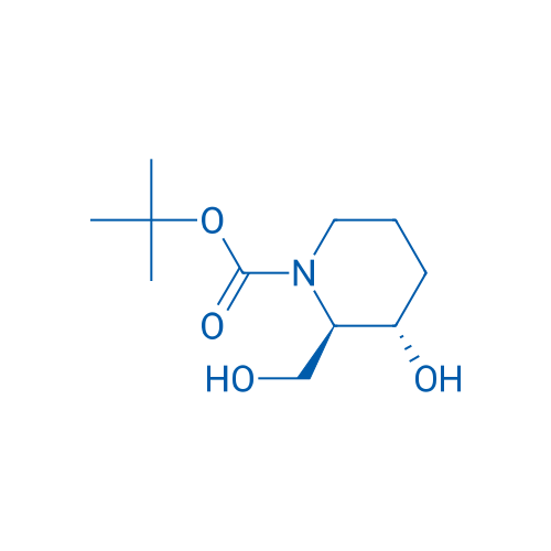 (2R,3S)-tert-Butyl 3-hydroxy-2-(hydroxymethyl)piperidine-1-carboxylate 250mg