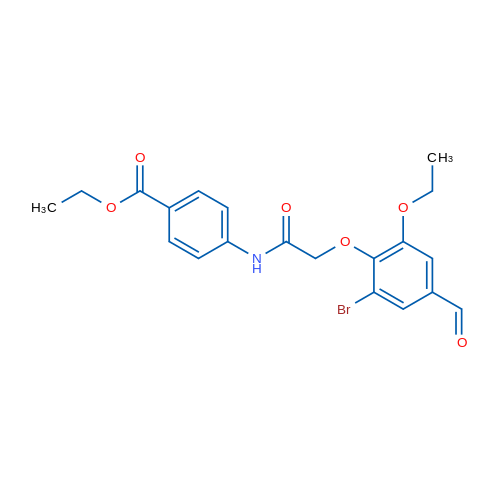 Ethyl 4-([(2-bromo-6-ethoxy-4-formylphenoxy)acetyl]amino)benzoate 5g