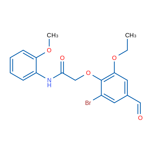 2-(2-Bromo-6-ethoxy-4-formylphenoxy)-n-(2-methoxyphenyl)acetamide 1g