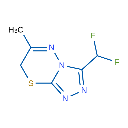 3-(Difluoromethyl)-6-methyl-7H-[1,2,4]triazolo[3,4-b][1,3,4]thiadiazine 5g