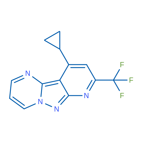 10-Cyclopropyl-8-(trifluoromethyl)pyrido[2',3':3,4]pyrazolo[1,5-a]pyrimidine 1g