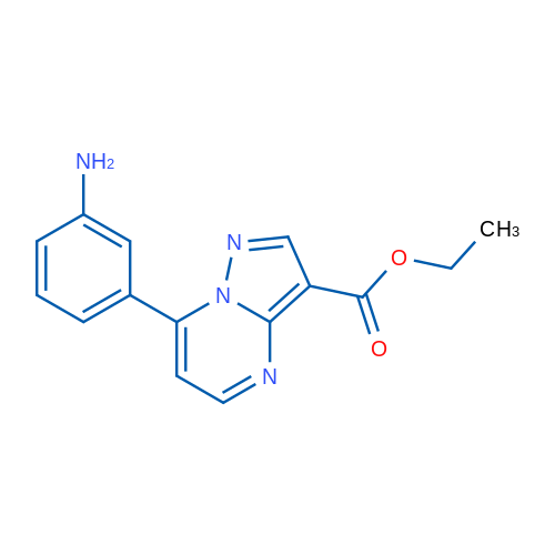 Ethyl 7-(3-aminophenyl)pyrazolo[1,5-a]pyrimidine-3-carboxylate 1g