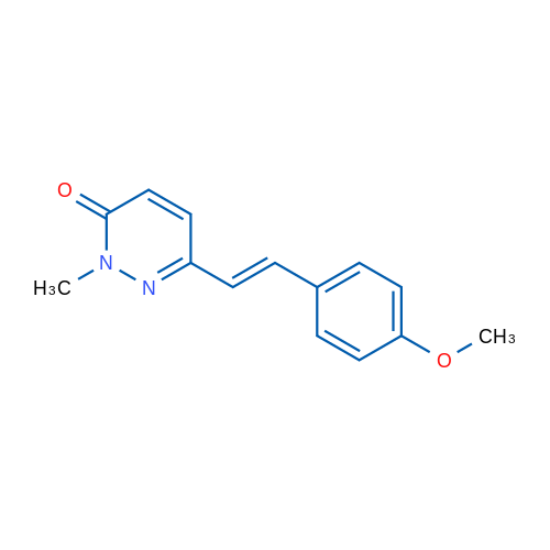 6-[(E)-2-(4-Methoxyphenyl)ethenyl]-2-methyl-2,3-dihydropyridazin-3-one 1g