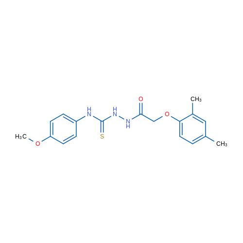 2-(2,4-Dimethylphenoxy)-N-{[(4-methoxyphenyl)carbamothioyl]amino}acetamide 1g